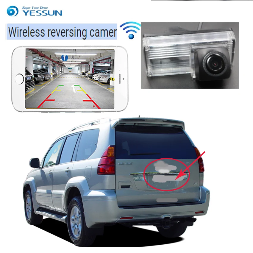 Новое поступление YESSUN! Беспроводная водонепроницаемая камера для Lexus GX 470 GX470 LX LX470