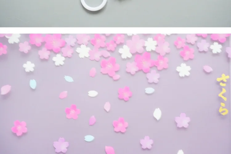 Cherry Blossom серия A4 прозрачная абразивная Сумка-файл для документов, сумка, папка, канцелярские принадлежности