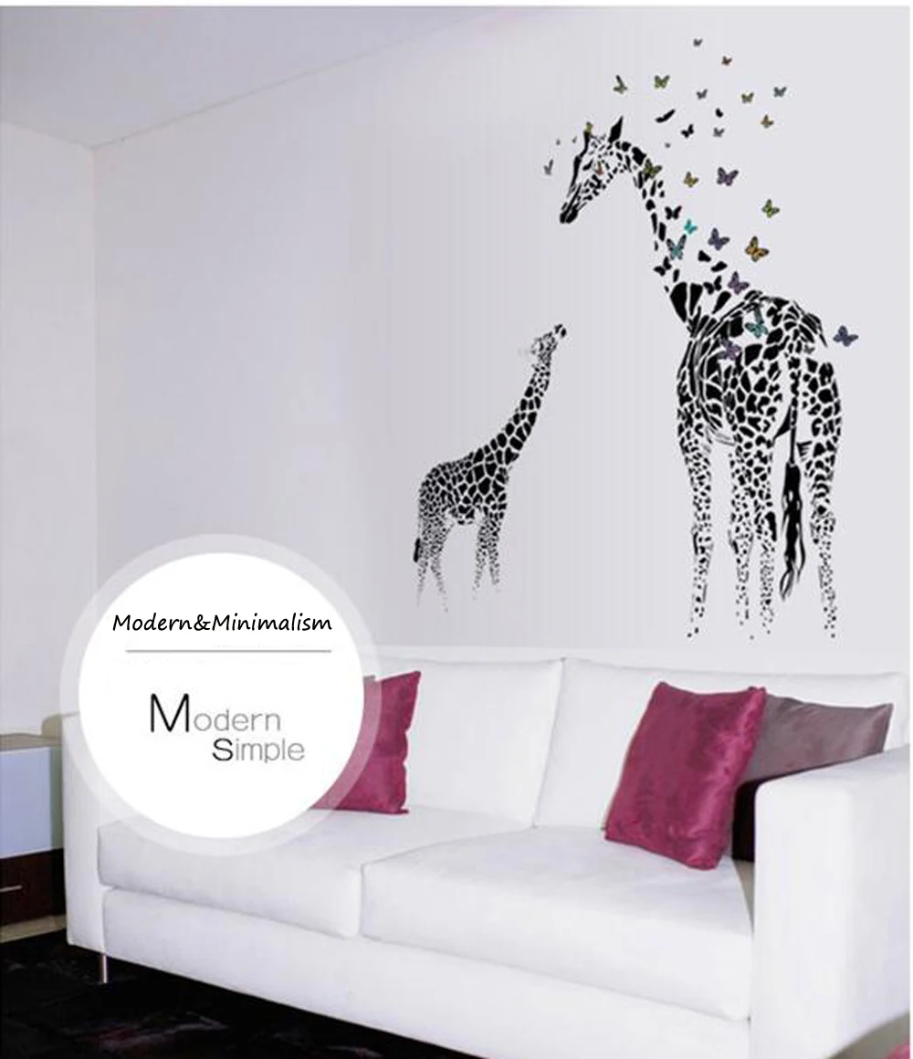 Творческие обои украшения для дома наклейки бытовой стиль Бабочка