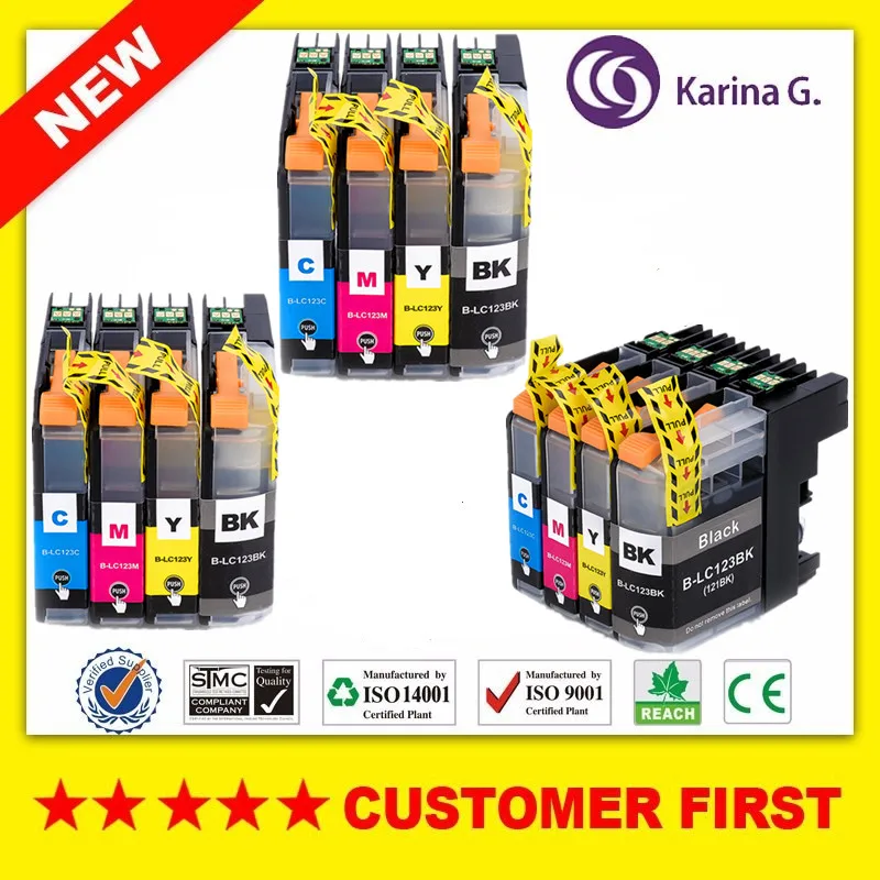 Совместимый с LC123 LC121 костюм для Brother DCP-J552DW J752DW J132W J152W J172W MFC-J470DW J650DW J870DW J245