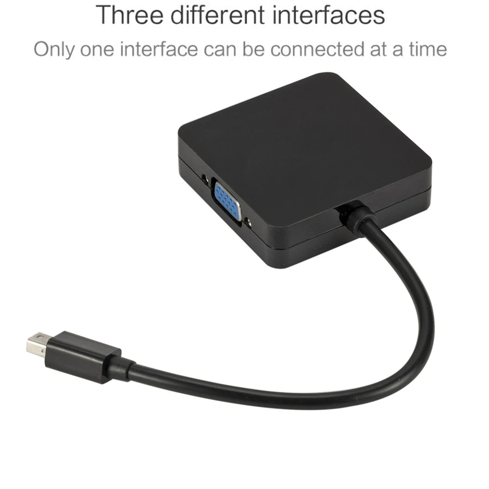 Мини дисплей порт к HDMI DVI VGA 3 в 1 высокое разрешение Дисплей порт кабель адаптер для ПК MacBook проектор Samart tv F2C618
