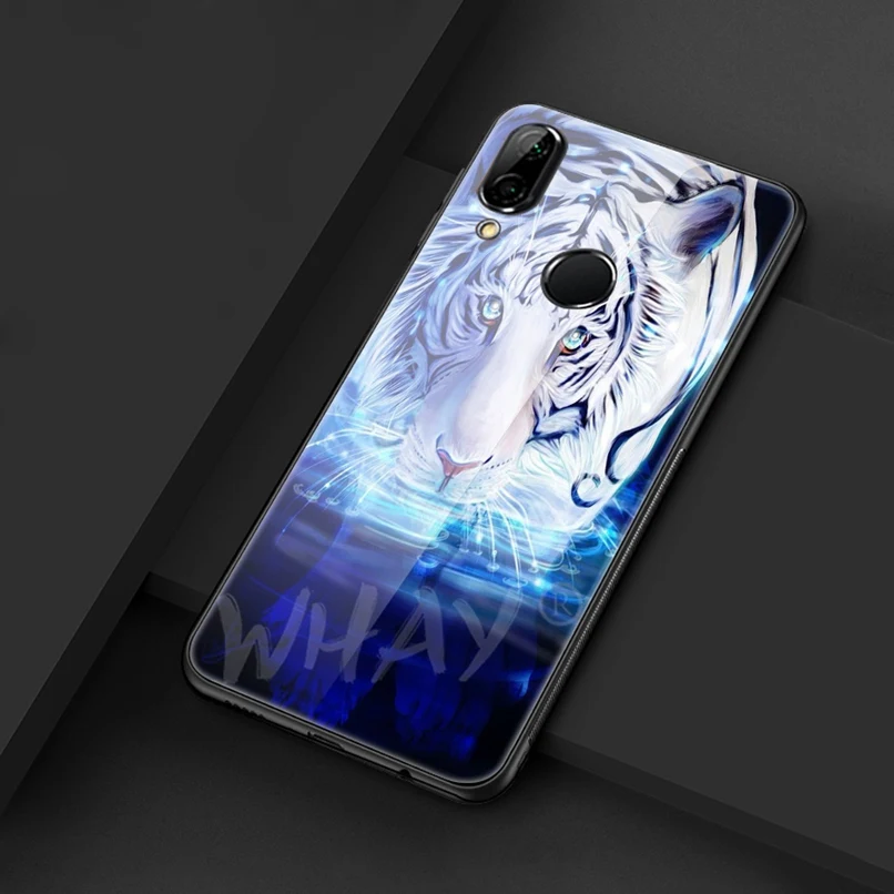 Встроенная чехол для huawei Nova 3 Роскошные картины Стекло Coque P20 Pro P Smart Коврики 10 Lite