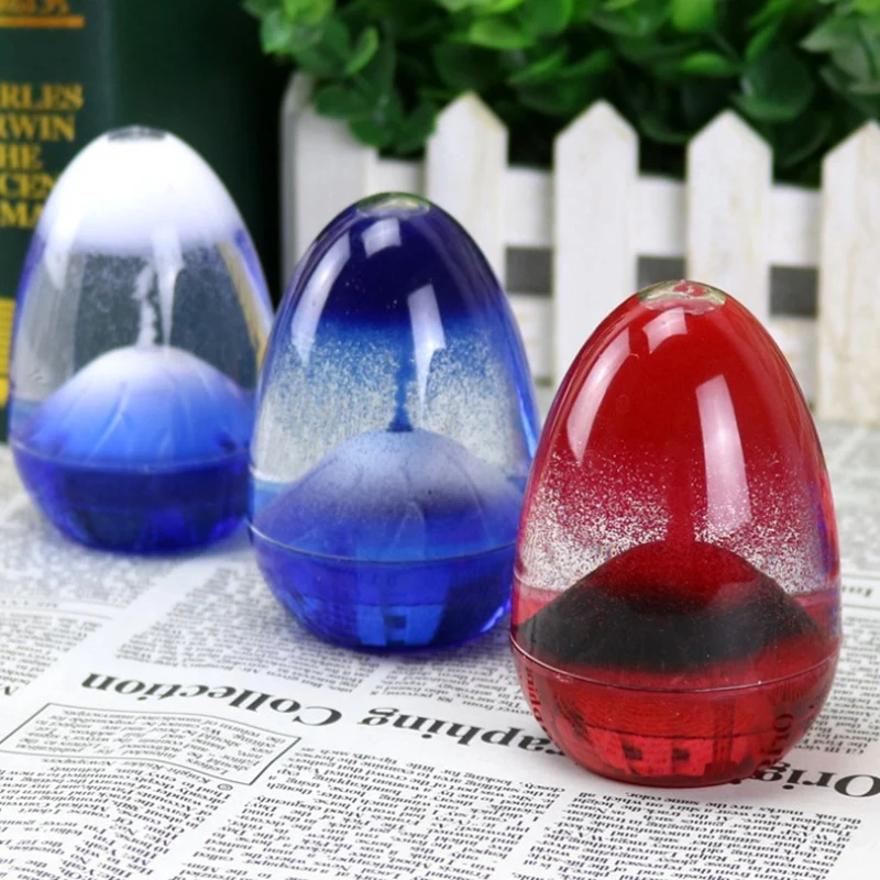 Капли масла песочные часы извержение вулкана жидкое украшение с базой милые