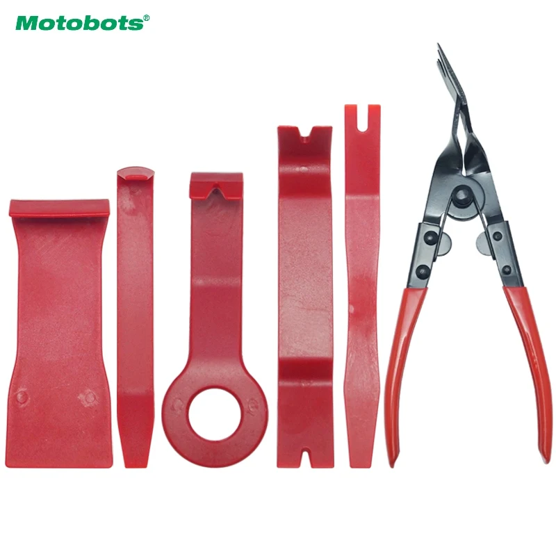 

MOTOBOTS 4Set Automobile Stereo Interior Cleaner Door Panel Trim Dashboard Removal Opening Pry Plier Tool Car Repair #5760