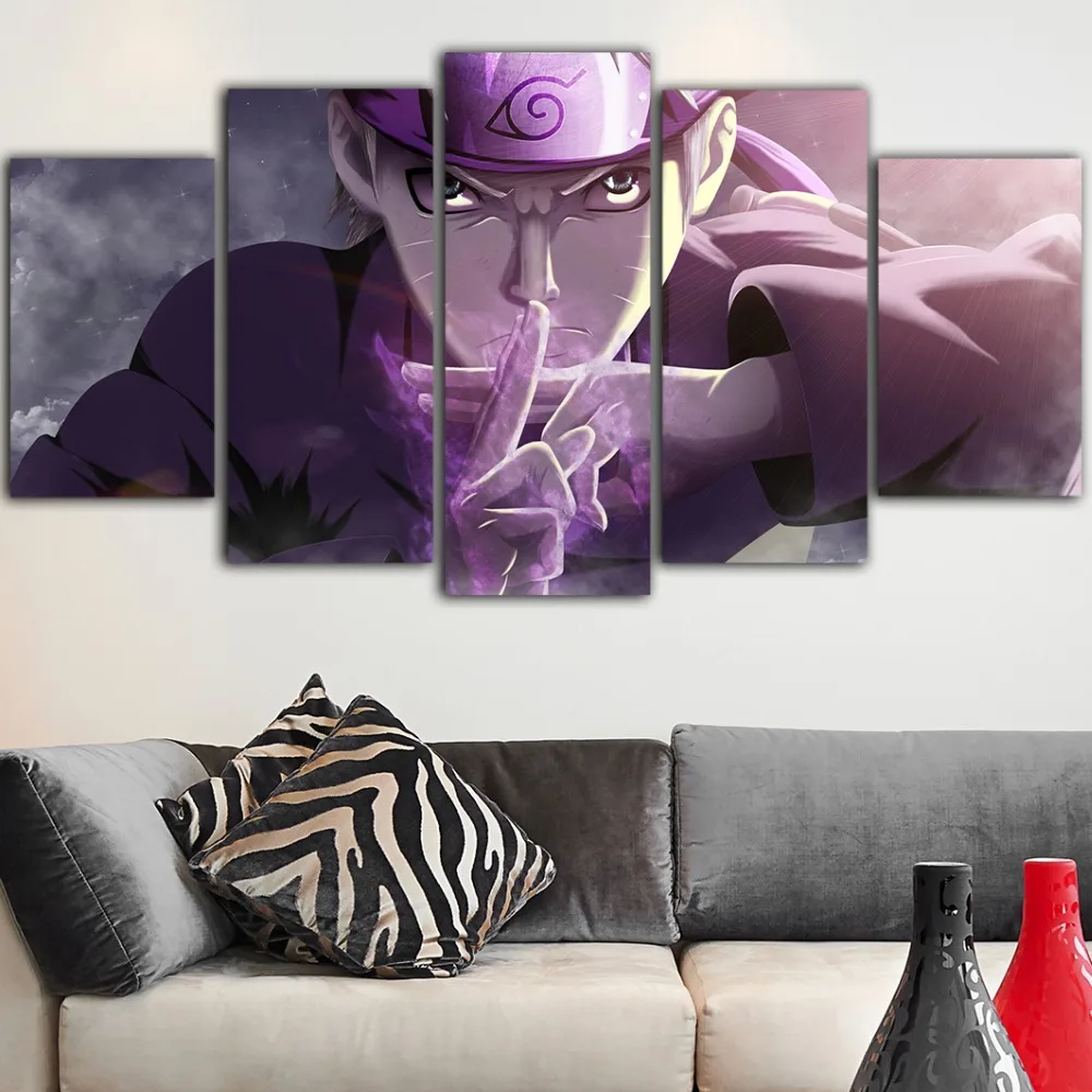 5 шт. Хит аниме Наруто холст живопись куадро Decoraci N Dormitorio Постер табло Peinture Sur Toile
