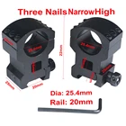 1 пара креплений для прицела низкийВысокий Профиль 6 болтов 30 мм 25,4 мм кольцо Вивера 20 мм Пикатинни рельсовая база прицел охотничьи аксессуары