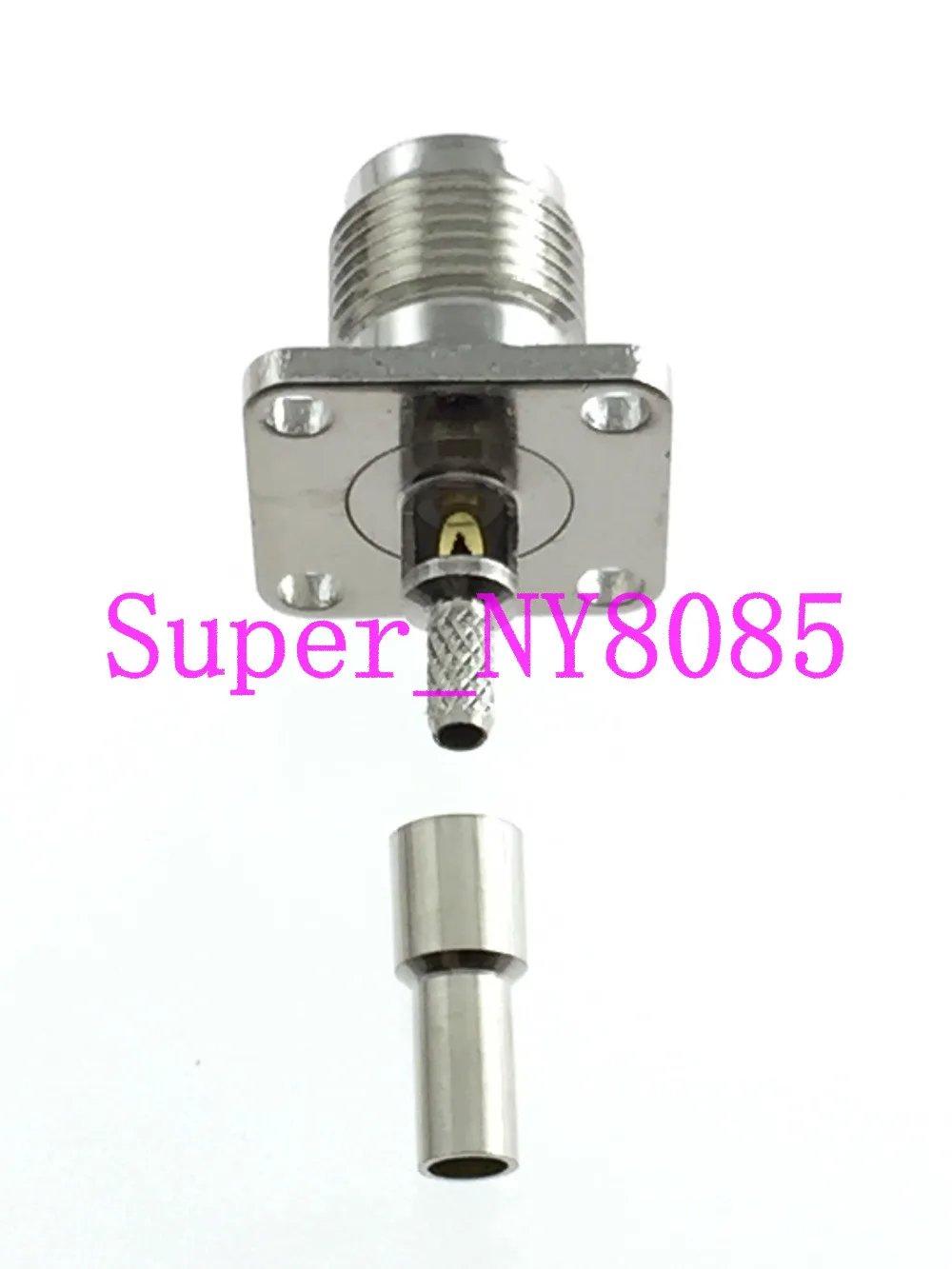 

10pcs Connector TNC female jack Flange crimp RG174 RG316 LMR100 cable Straight