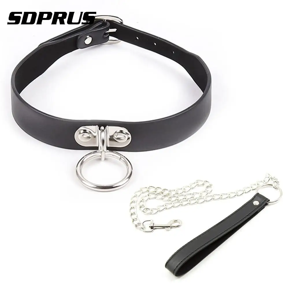 Ошейник и поводок для связывания из искусственной кожи секс игрушки ошейник раб