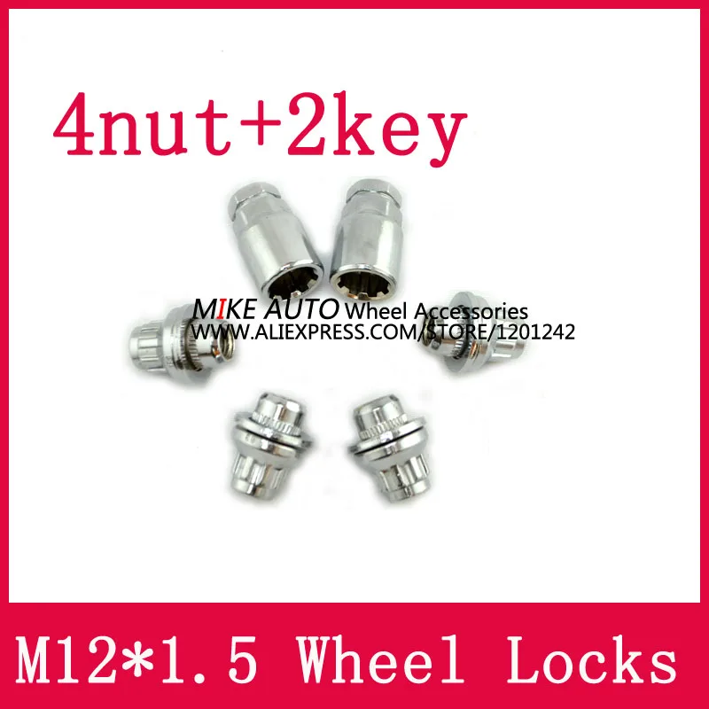 4 шт. стальные автомобильные гайки с ключом для Toyota|wheel lock nuts|lock nutnut locking |