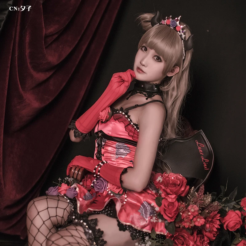 

2018 Anime Love Live! Love Live Kotori Devil ver cos Dress,Kotori Cosplay Costumes Little Devil Arousal Halloween costume demon