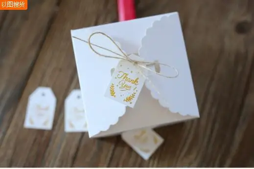 1000 шт./лот золотой Спасибо большое ярлык Подарочные бирки свадьба спасибо для