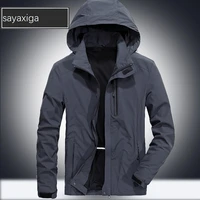 fashion jaqueta long sleeves zipper hooded jacket coat spring mens casual blouse outfit tops windbreaker man clothing xxxxl 4xl