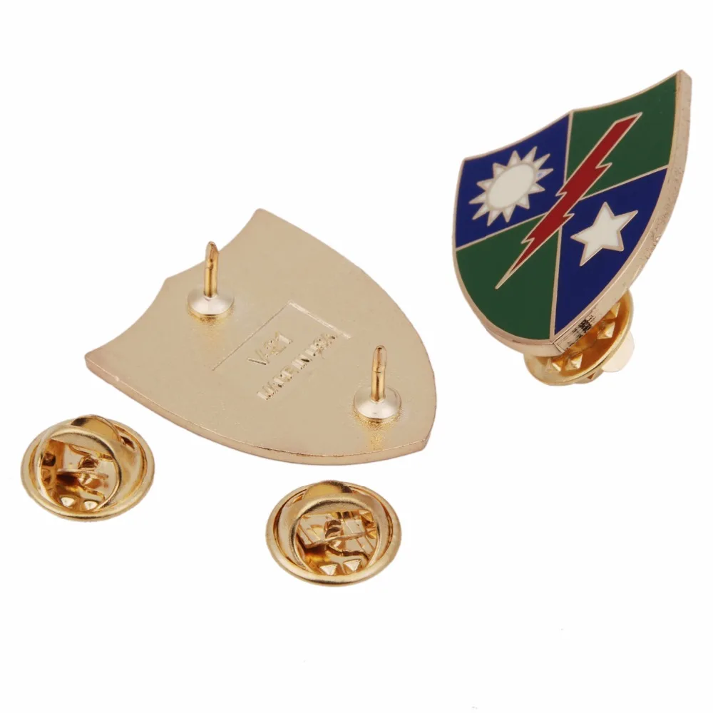 Пара металлических знаков армии США 75 рейнджера полка |