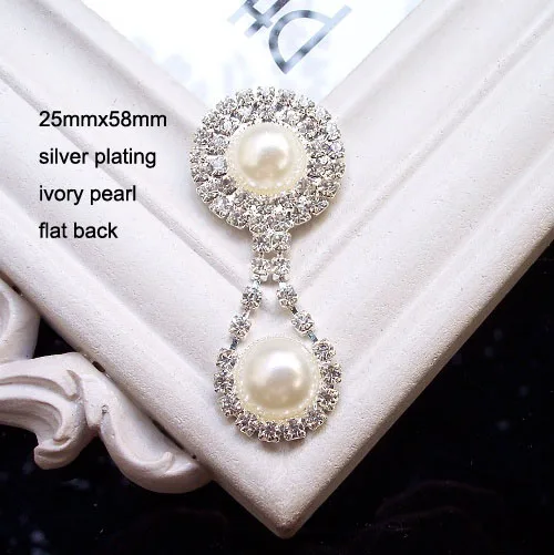 

(S0514)10 шт./лот, жемчуг цвета слоновой кости 25 мм x 58 мм, пузырьковый жемчуг, украшение стразами, жемчуг цвета слоновой кости