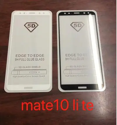 10 шт./лот 5D полное покрытие закаленное стекло протектор экрана для huawei P SMART/Y7PRIME