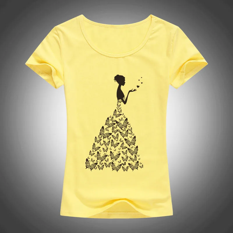 2017 модная красивая свадебная футболка с бабочкой Женская Новинка крутая