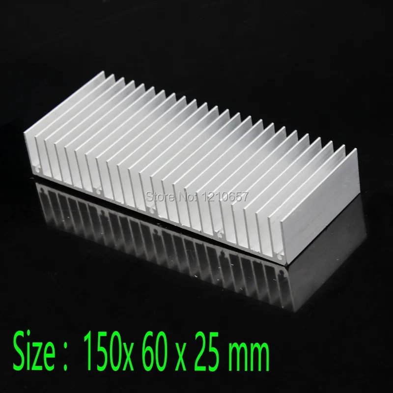 1 шт. в партии Gdstime 150x60x25 мм алюминиевый радиатор охлаждения для чипа IC LED |