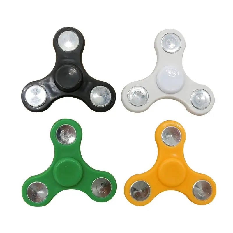 Пластиковый подшипник Tri-Spinner ABS EDC ручной Спиннер для аутизма СДВГ Спиннер антистрессовые игрушки для детей с длительным вращением