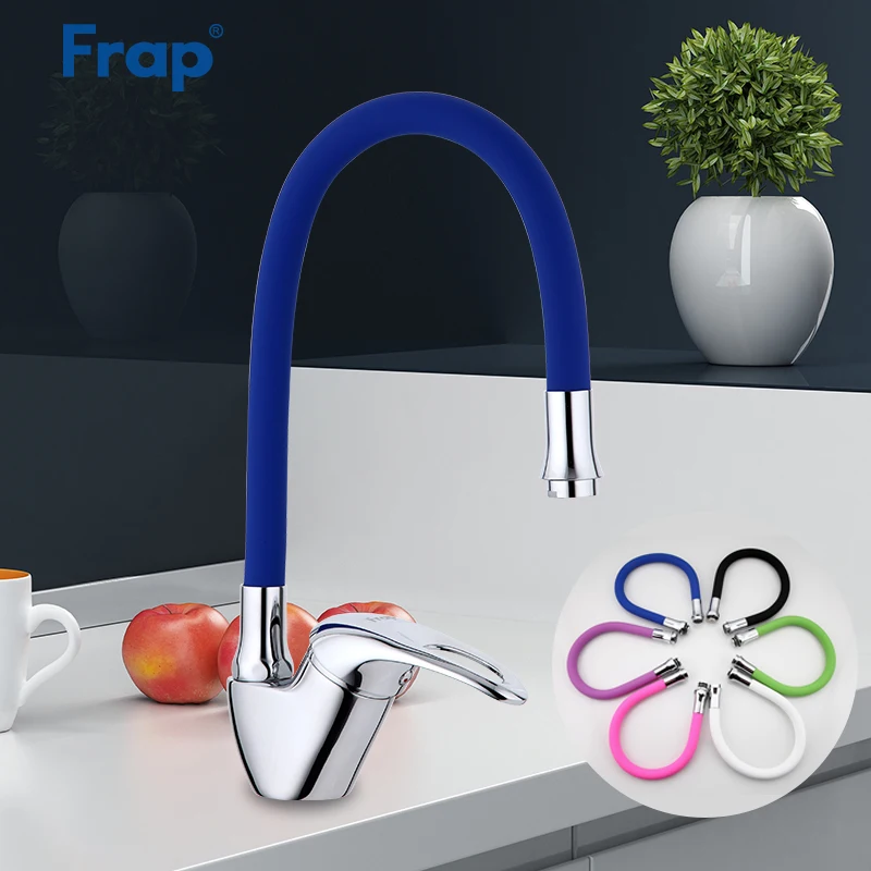 Frap кухонный кран 6 цветов силикагель для раковины краны смеситель кухни латунные