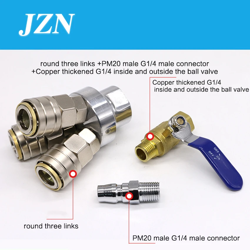 Пневматический быстроразъемный разъем типа C самоблокирующаяся круглая вилка с