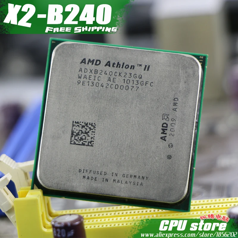 Процессор AMD Athlon II X2 B240 cpu (2 8 ГГц/2 м/2000 ГГц) Socket am3 am2 + бесплатная доставка 938 pin есть