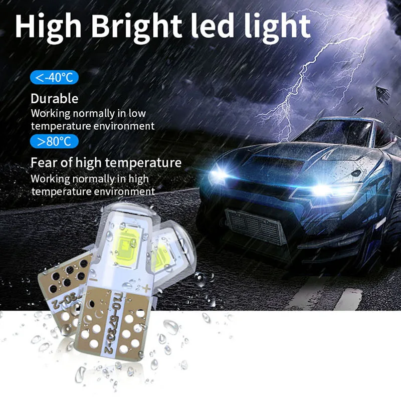 WTS 300 шт. светодиодный W5W T10 194 168 5730 2SMD фонарь для парковки авто Клинообразная лампа