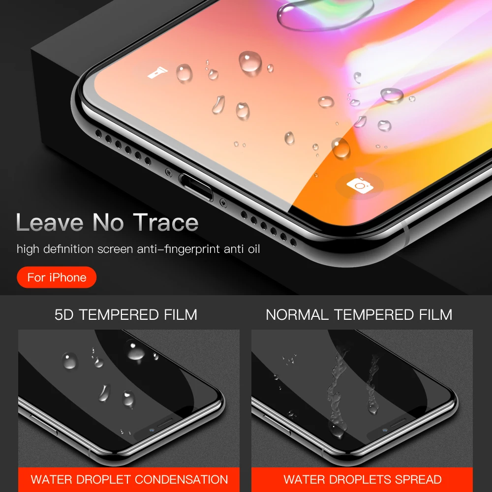 6D закаленное стекло для iphone XR Xs Max X Защита экрана для iphone 7 8 Plus 6s 6 Plus Защитная пленка для телефона