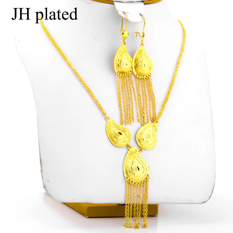 Набор ювелирных украшений JHplated в эфиопском стиле комплект изделий золотого