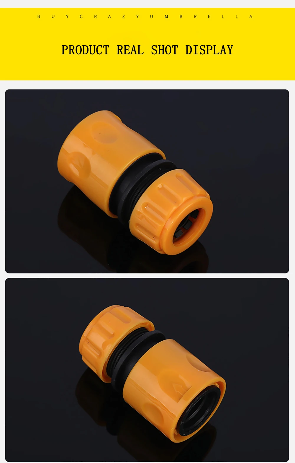 Штуцер для садового шланга 1/2 ''шланг подключения к 3/4'' кран адаптер быстрого подключения сад газон кран аксессуары для сада IT191