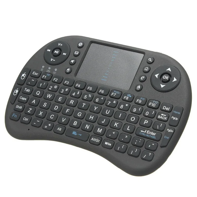 Мини i8 Беспроводная Клавиатура 2,4 ГГц английские русские буквы Air mouse пульт дистанционного управления тачпад для Android tv Box ноутбук планшет ПК