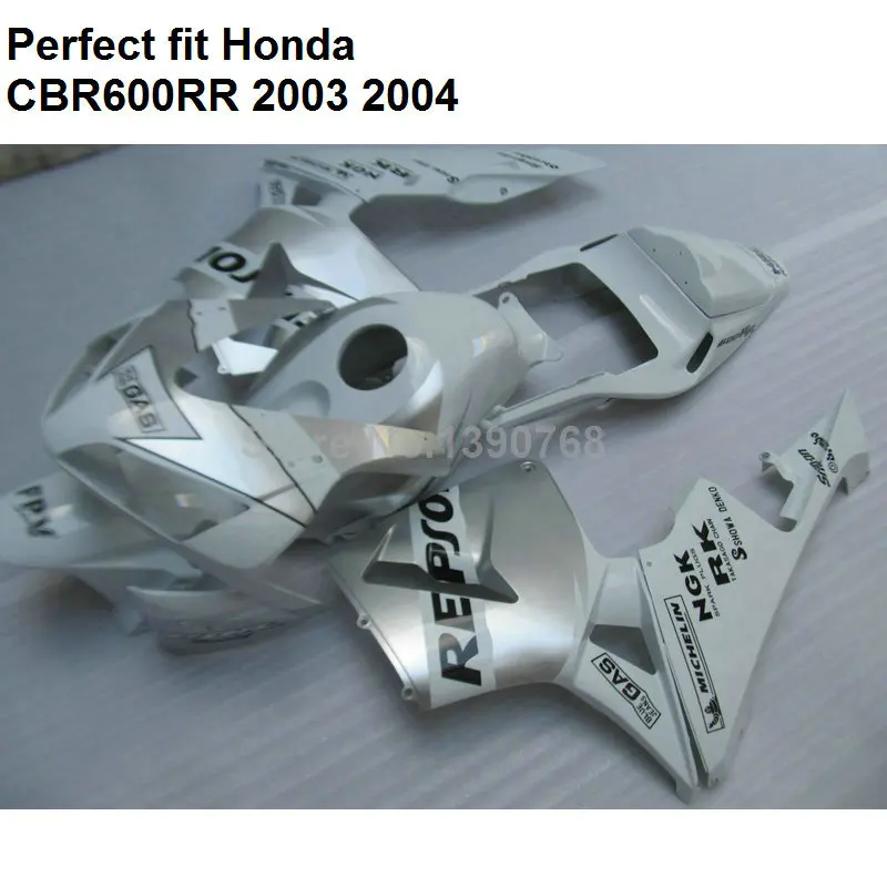 Обтекатель для литья под давлением Honda CBR600RR 2003 2004 белый комплект обтекателей CBR