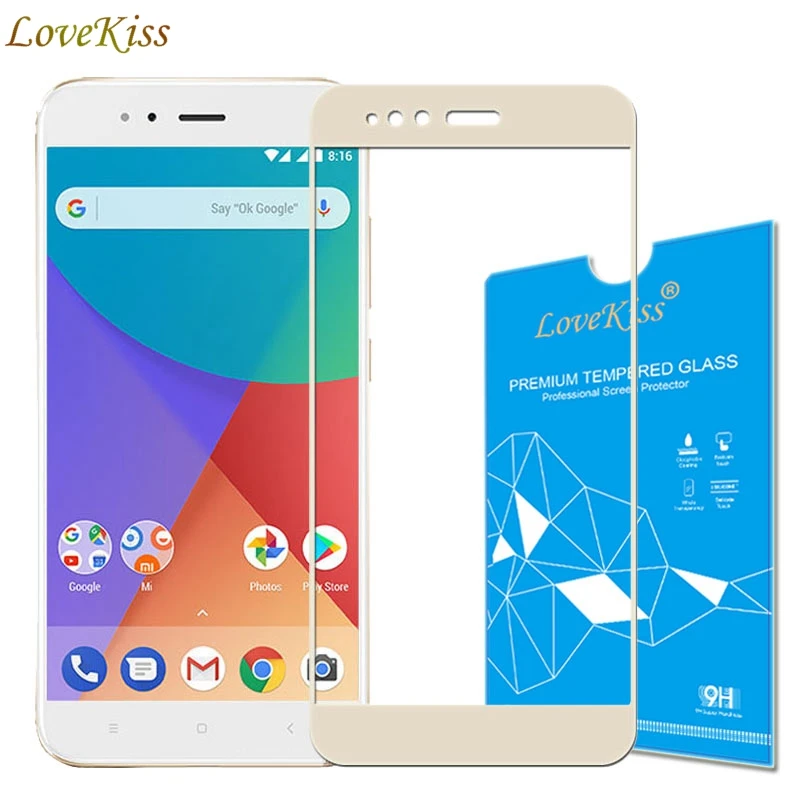 Для Xiaomi Mi a1 стекло закаленное Полное покрытие протектор экрана xiomi mia1