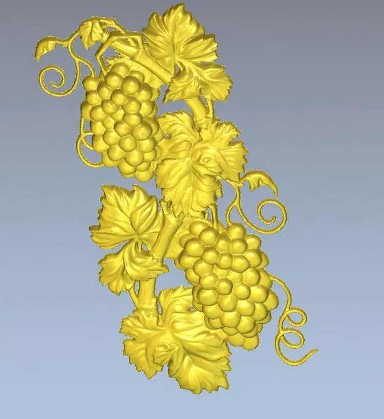 

3d model relief for cnc in STL file Grapes