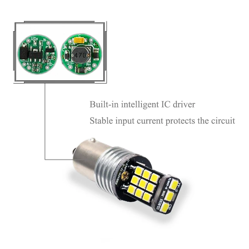1x1156 LED BA15S P21W 21 led 2835 чипы стоп сигналы задний фонарь DRL Автомобильная Хвостовая