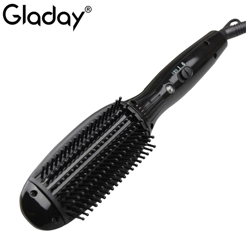 Массажная инфракрасная Вибрирующая щетка Gladay для выпрямления волос