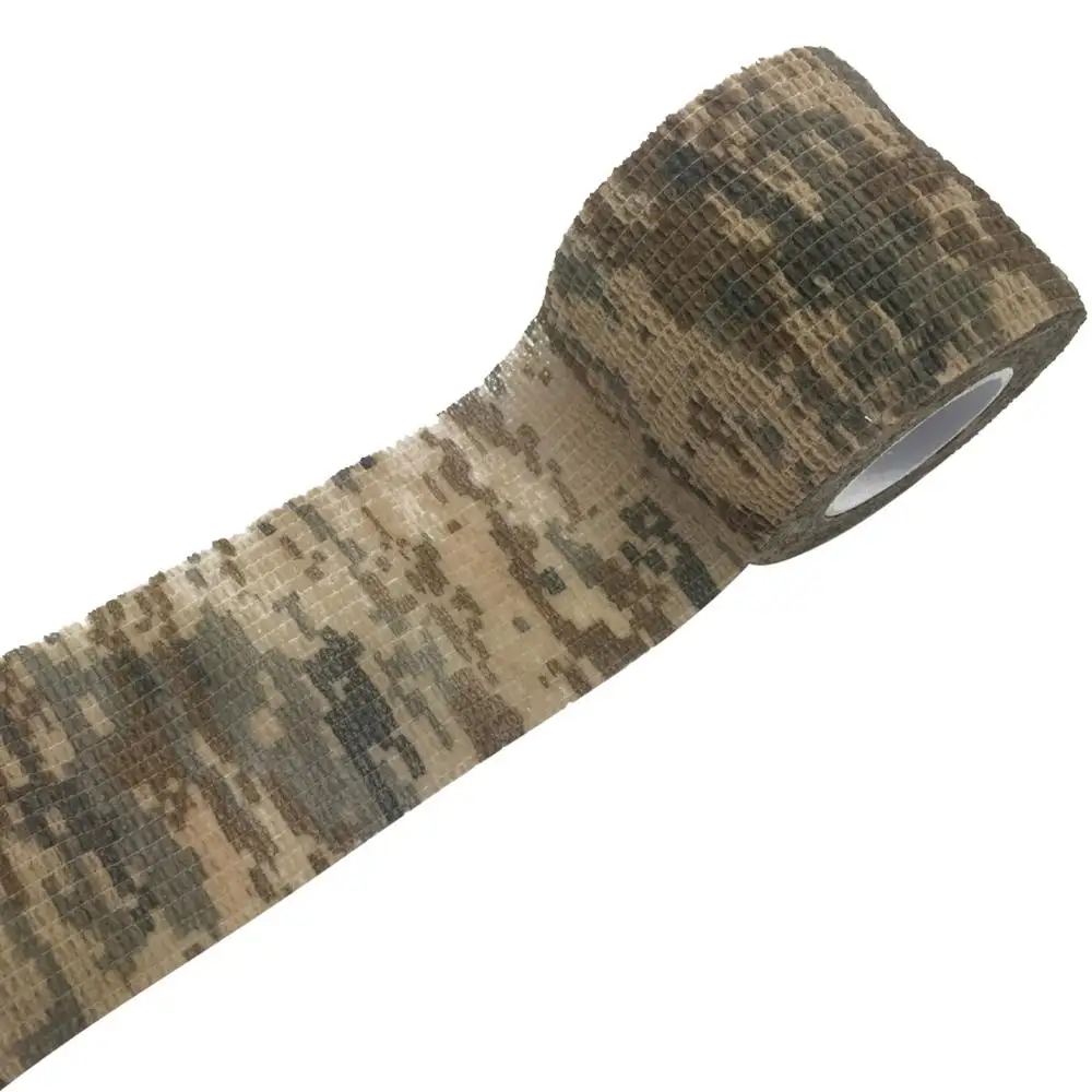 Desert Camo HotTattoo Grip wrap прочный Армейский Камуфляж Водонепроницаемый NonwovenTape Disposabl эластичные части тела травма повязка на рану домашний инструмент - Цвет: Desert Camo