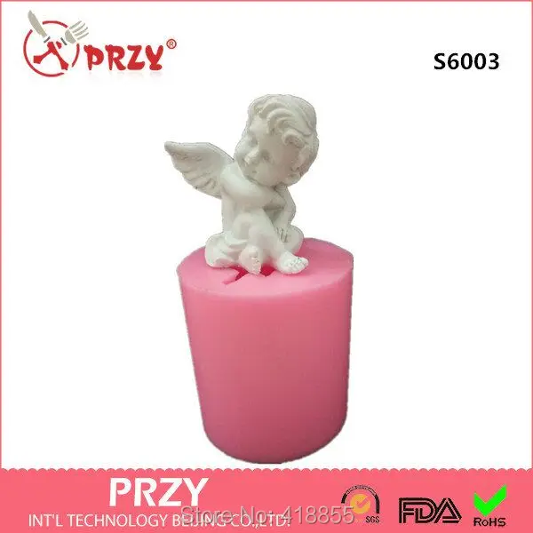 Силиконовая 3d форма для мыла в виде Купидона ангела свечи формы ручной работы