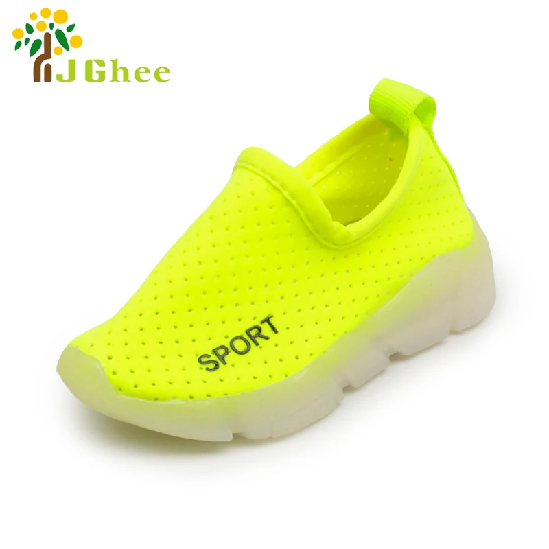 J топленое масло мода со светодиодной подсветкой обувь Детские светящиеся