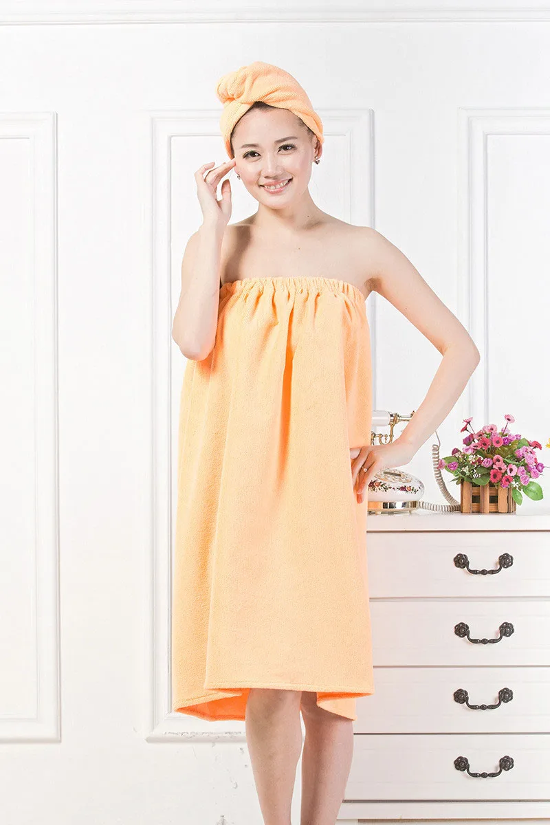 Супер Абсорбирующая Женская банная Шапочка полотенце для душа комбинация