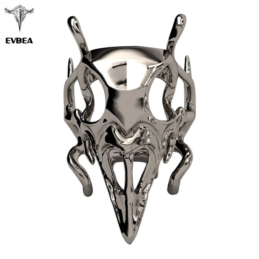 Мужское и женское кольцо EVBEA Antelope & Crow готический череп для панков ювелирные