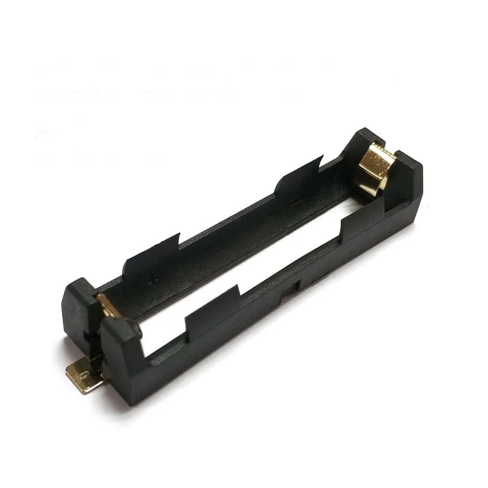 1X18650 батарея держатель SMD SMT коробка с бронзовые значки излучающие батареи