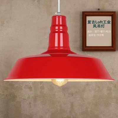 Лофт промышленный винтажный подвесной светильник Ретро с абажуром|light bulb battery