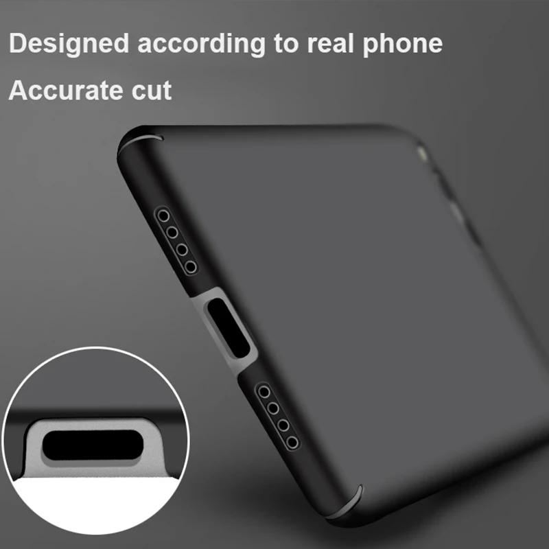 Чехол MAKAVO для Xiaomi Mi6 360 полностью Матовые чехлы из кожи жесткий пластиковый корпус