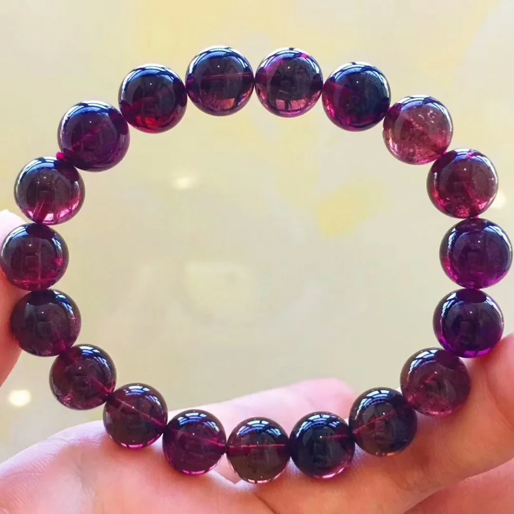 Мужские и женские браслеты с натуральным розовым турмалиновым кварцем