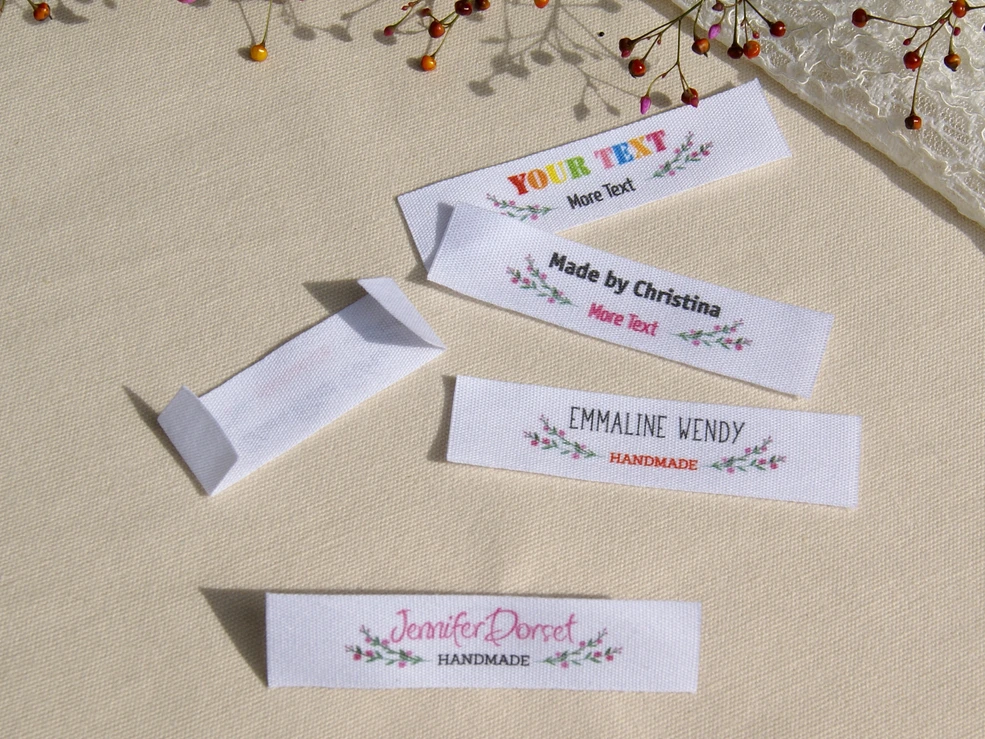 Пользовательские швейные этикетки бирки ручной работы пользовательские детские