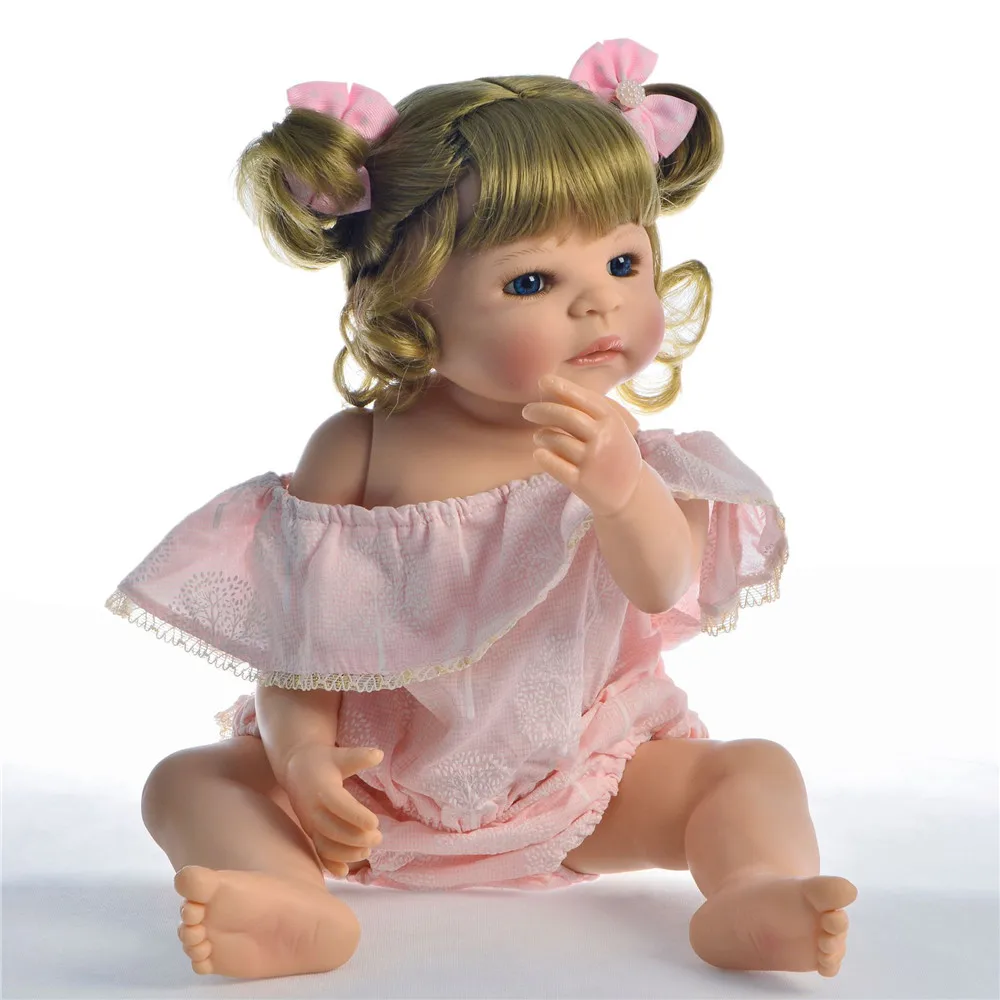 23 Inch Bebes Reborn Girl Doll Full Silicone reborn baby dolls vinyl newborn princess toddler babies gift boneca sexual realista | Игрушки и