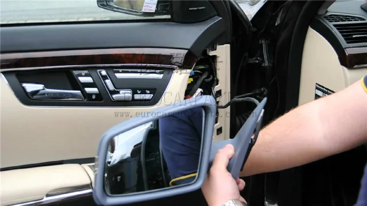 S класс W221 S65 боковое зеркало Авто складывающаяся система поворотник старый на Обновление для W221 S300 S350 S400 S500 S65 боковое зеркало