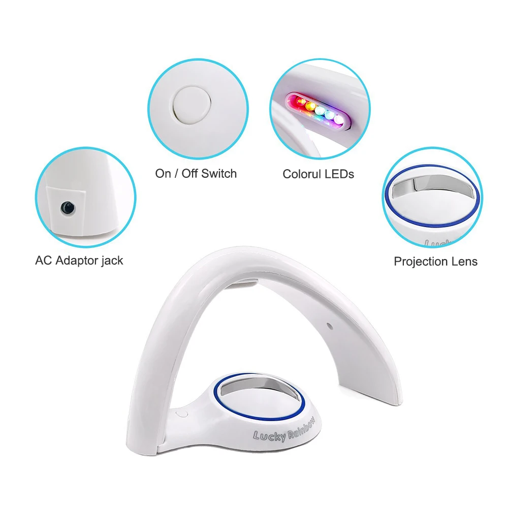 Светодиодный Радужный проектор светильник Ник романтическая удивительная