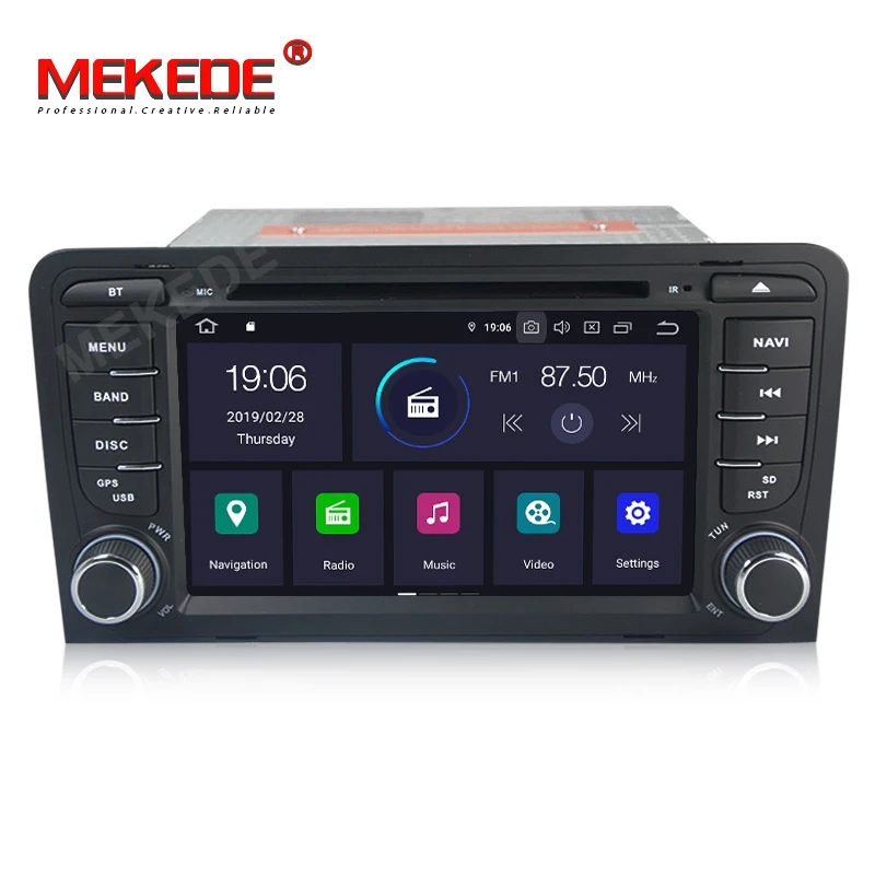 IPS + DSP! Mekede PX30 android 9 0 автомобильный мультимедийный плеер для Audi A3 S3 2003 2011