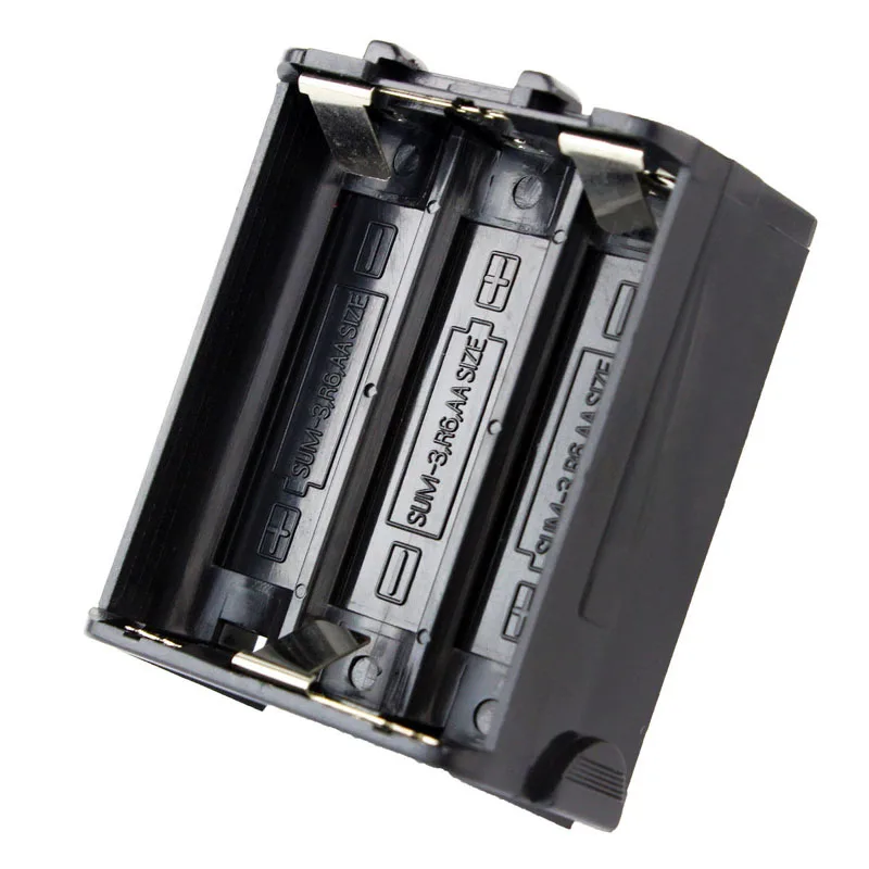

High Quality Brand New BT-8 6xAA Battery Case for Kenwood TH-28 TH-48 TH-78HT Radio Walkie Talkie Accessories Black